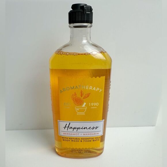 Bath & Body Works Aromatherapy Happiness Bergamot & Mandarin Body Wash 10 oz - Picture 2 of 4